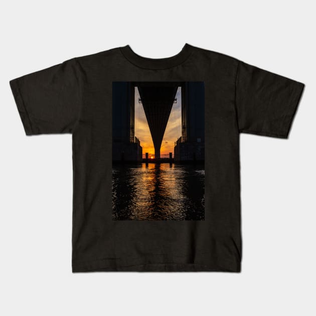 Bridgehenge Kids T-Shirt by ShootFirstNYC